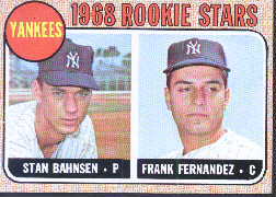 1968 Topps Baseball Cards      214     Rookie Stars-Stan Bahnsen-Frank Fernandez